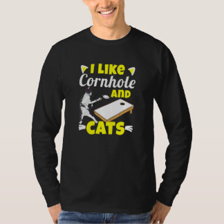 T-shirt Sacs De Haricots Cornhole Femme Chat