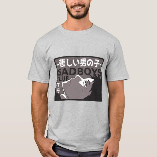 T-shirt Sad Boy Anime (Devant)