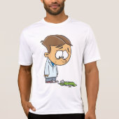 T-shirt Sad Boy Scientist avec Broken Experiment (Devant)