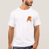 T-shirt Sad Ginger Chat Kitty Poche (Devant)