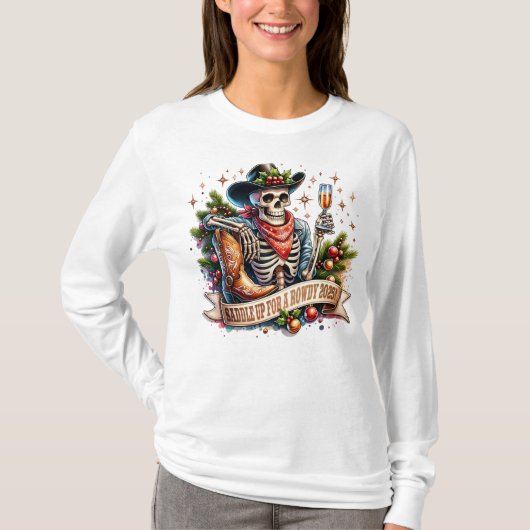 T-shirt Saddle Up For A Rowdy 2025 (Devant)