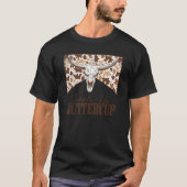 T-shirt Saddup Buttercup Leopard Taureau crâne Western Cou (Devant)