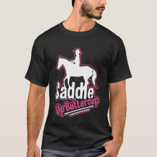 T-shirt Saddup Buttercup Rodéo Girl Cowgirl Western