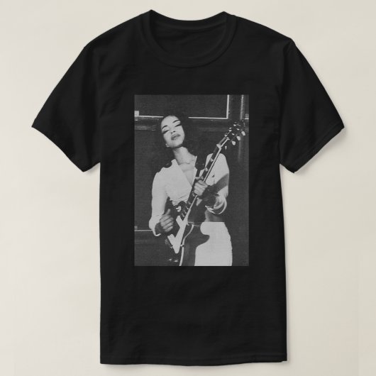 T-shirt Sade jouant à la guitare Sticker (Design devant)