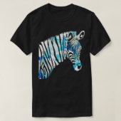 T-shirt Safari Afrique Animal Zoo Keeper Zebra (Design devant)