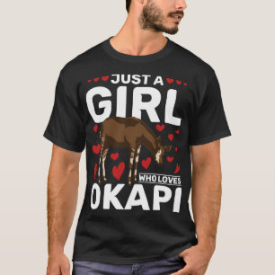 T-shirt Safari animal africain Juste une fille qui aime Ok