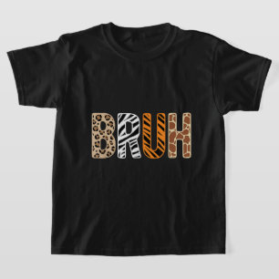 T-shirt Safari Bruh Meme Conception poster de animal de