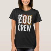 T-shirt Safari Faune Parc animalier Zoo Crew Zookeeper Cos (Devant)
