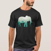 T-shirt Safari jungle éléphant sauvage afrique zoo animaux (Devant)
