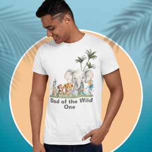 T-shirt Safari Jungle Party Papa sauvage un anniversaire