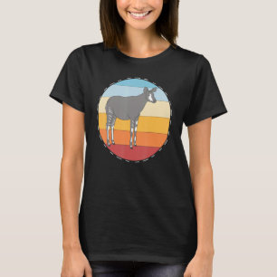 T-shirt Safari Okapi Zoo Animal Rétro Afrique Okapi