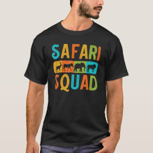 T-shirt Safari Squad African Animal Family Vacances Voyage