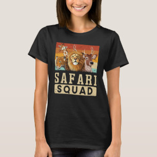 T-shirt Safari Squad African Animal Family Vacances Voyage