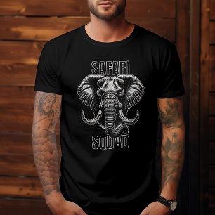 T-shirt Safari Squad African Elephant Zoo Aventure