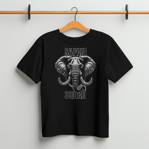 T-shirt Safari Squad African Elephant Zoo Aventure