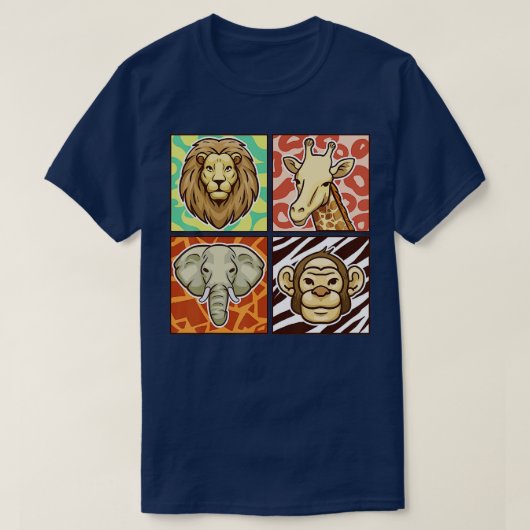 T-shirt Safari Squad Animaux Africains drôle Zoo Faune et (Design devant)