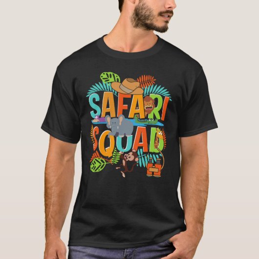 T-shirt Safari Squad Zoo Animaux africains (Devant)