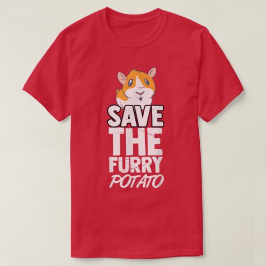 T-shirt Safe The Furry Potato Guinée Pig 135 (Design devant)