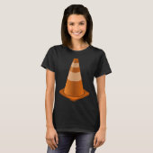 T-shirt Safety Cone Construction Worker Traffic Cone Costu (Devant entier)