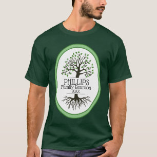 T-shirt Sage Green Family Tree Réunion familiale