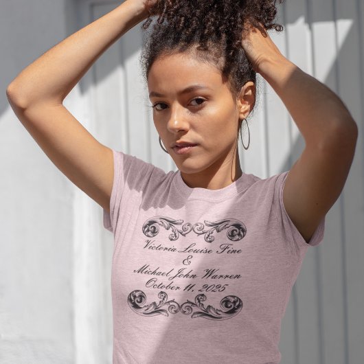 T-shirt Sage Green Mariage victorien