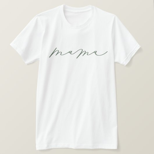 T-shirt Sage Mama Script mignon (Design devant)