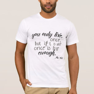 T-shirt Sagesse dans les lignes : Citations provocatrices