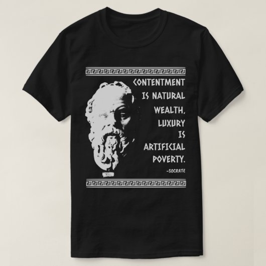 T-shirt Sagesse des grands Socrates (Design devant)