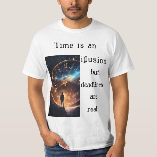 T-shirt Sagesse intemporelle : Citation Temps Inspirationn (Devant)