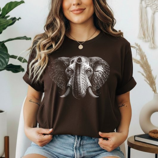 T-shirt Sagesse – Portrait d'éléphant