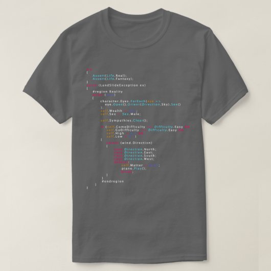 T-shirt S'Agit-Il De La Couleur De Programmation De Codage (Design devant)