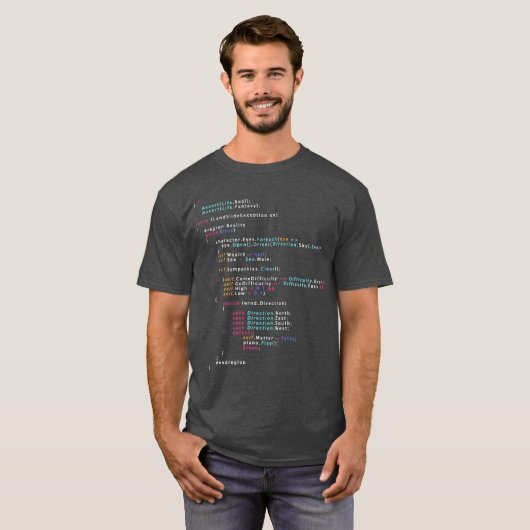 T-shirt S'Agit-Il De La Prime De Programmation De Codage R (Devant entier)