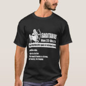 T-shirt sagitarius zodiac astrologie signes dates, sagitar (Devant)