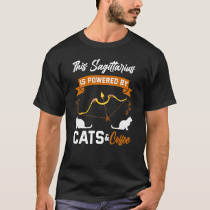 T-shirt Sagittaire  Chat  Café  Horoscope Zodiaque
