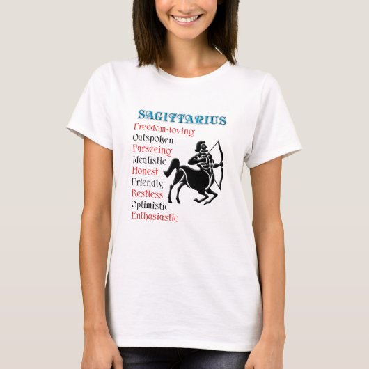 T-shirt Sagittaire Horoscope Symbole zodiaque (Devant)