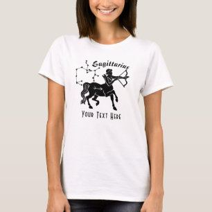 T-shirt Sagittarius Centaur Constellation Texte Anniversai
