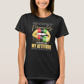 T-shirt Sagittarius Filles Filles Lèvres fondues Zodiac No
