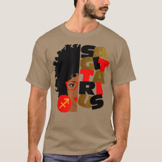 T-shirt Sagittarius Girl Africa Girl Zodiac Signs Birthday