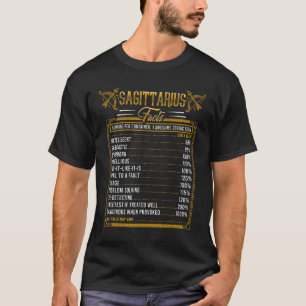 T-shirt Sagittarius Horoscope Zodiac Faits Traite Les Règl