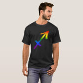 T-shirt Sagittarius Lgbt Symbole Zodiaque Lgbt Rainbow Pri (Devant entier)