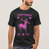 T-shirt Sagittarius Planète Jupiter Élément Feu (Devant)