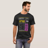 T-shirt Sagittarius Sagittarius Faits Signe zodiaque (Devant entier)