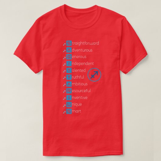 T-shirt Sagittarius signe zodiaque (Design devant)