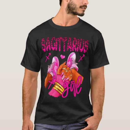 T-shirt Sagittarius Zodiac Sign Birthday Queens Horoscope (Devant)