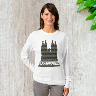 T-shirt Sagrada Familia Barcelona Skyline