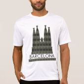 T-shirt Sagrada Familia Barcelona Skyline (Devant)