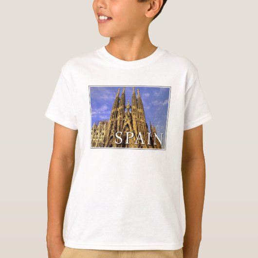 T-shirt Sagrada Familia | Barcelone, Espagne (Devant)