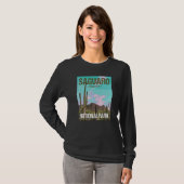 T-shirt Saguaro National Park Arizona Poster Design (Devant entier)