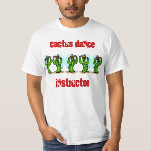 T-shirt saguaros de danse de cactus avec la chemise de (Devant)