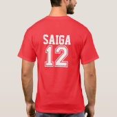 T-shirt Saiga 12 - Stock de pliage de poignée d'avant de (Dos)